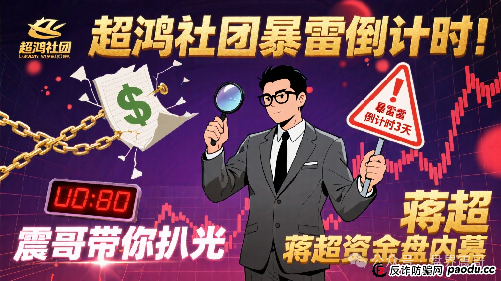 超鸿社团暴雷倒计时！震哥带你扒光蒋超资金盘内幕(1)