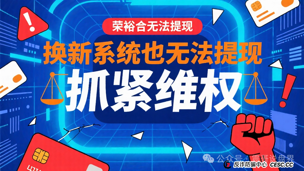 荣裕合今天最新消息：荣裕合无法提现，换新系统也无法提现，抓紧维权(1)