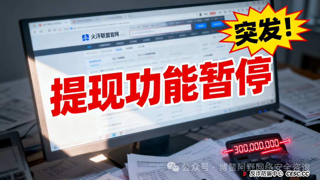 突发！！火币联盟暂停提现跑路，3亿资金蒸发，投资者血本无归(1)