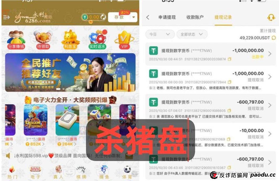 永利国际杀猪盘被黑一百多万u的出来悬赏了，赏金猎人在哪里(1)