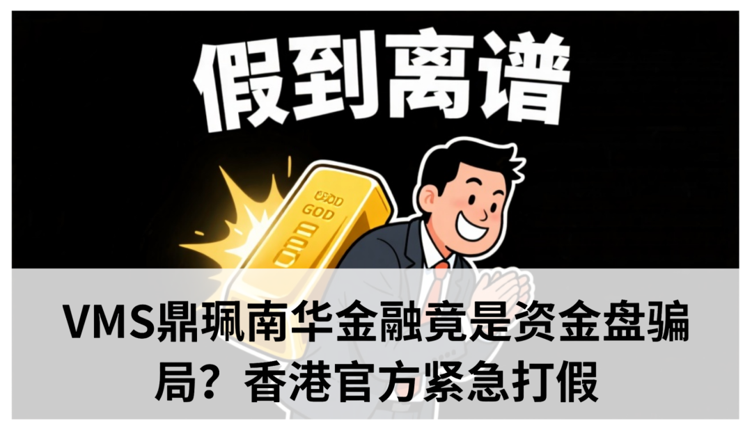 vms鼎珮跟投合法吗？VMS鼎珮南华金融竟是资金盘骗局？香港官方紧急打假​(1)